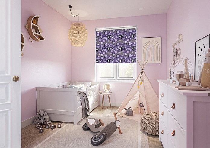 Interstellar, Violet Cosmos - Twist&Fit Roller Blind - Image 7